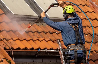 Démoussage et hydrofuge de toiture à Hèches